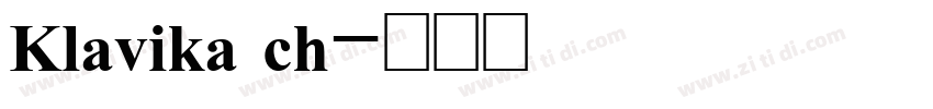 Klavika ch字体转换